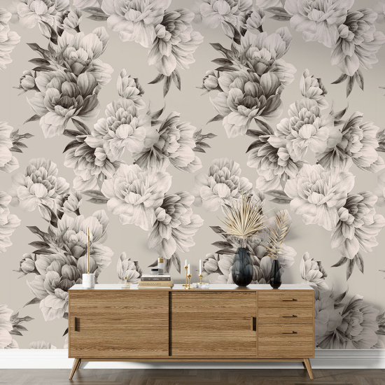 XL Wall Mural - Wallpaper - Floral pattern