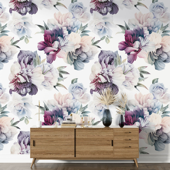 XL Wall Mural - Wallpaper - Floral pattern