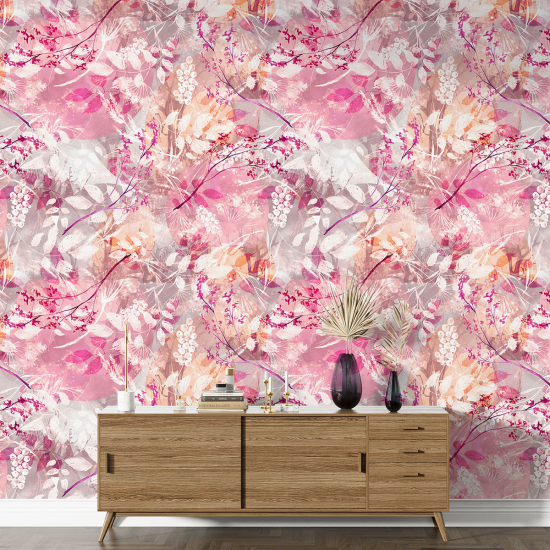 XL Wall Mural - Wallpaper - Floral pattern