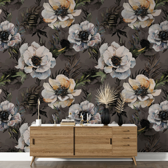 XL Wall Mural - Wallpaper - Floral pattern