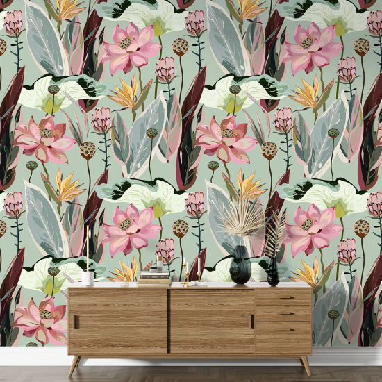 XL Wall Mural - Wallpaper - Floral pattern