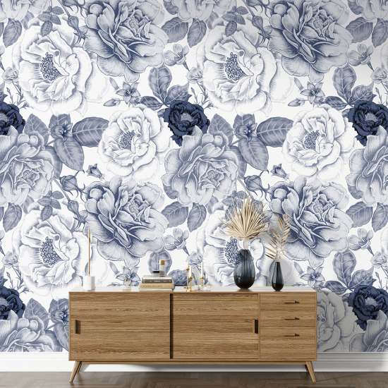 XL Wall Mural - Wallpaper - Floral pattern