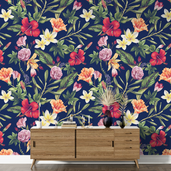 XL Wall Mural - Wallpaper - Floral pattern