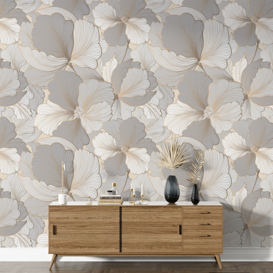 XL Wall Mural - Wallpaper - Floral pattern