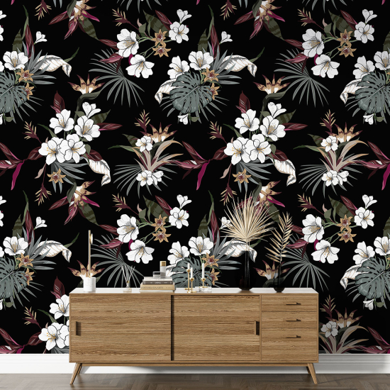 XL Wall Mural - Wallpaper - Floral pattern