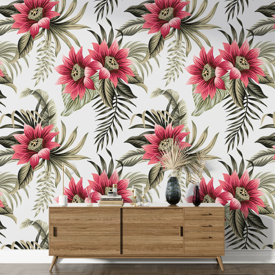 XL Wall Mural - Wallpaper - Floral pattern