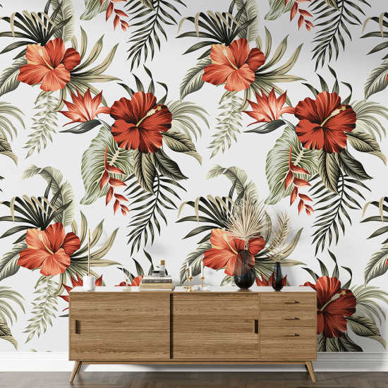 XL Wall Mural - Wallpaper - Floral pattern