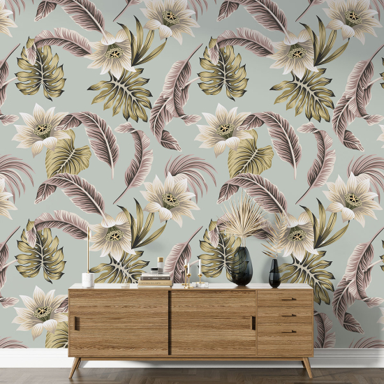 XL Wall Mural - Wallpaper - Floral pattern