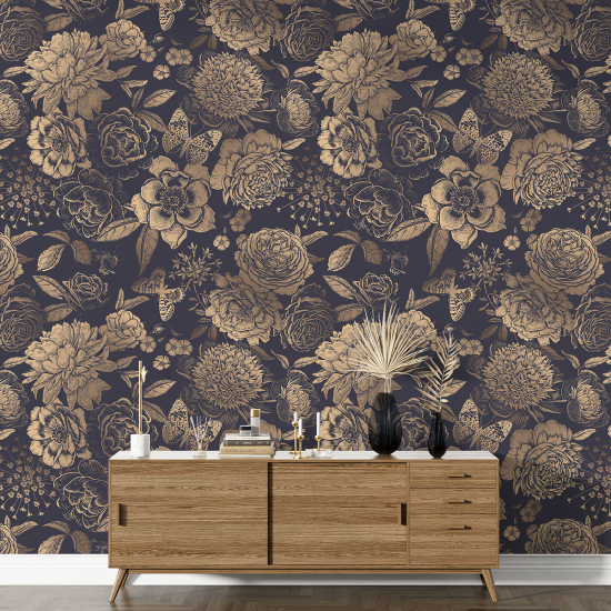 XL Wall Mural - Wallpaper - Floral pattern