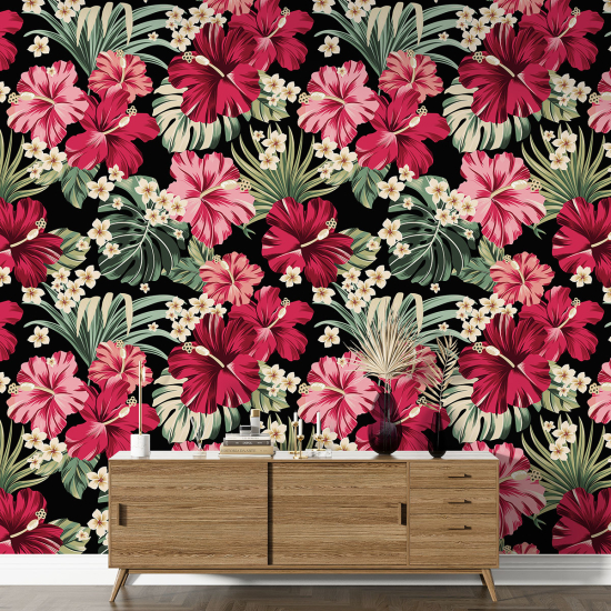 XL Wall Mural - Wallpaper - Floral pattern