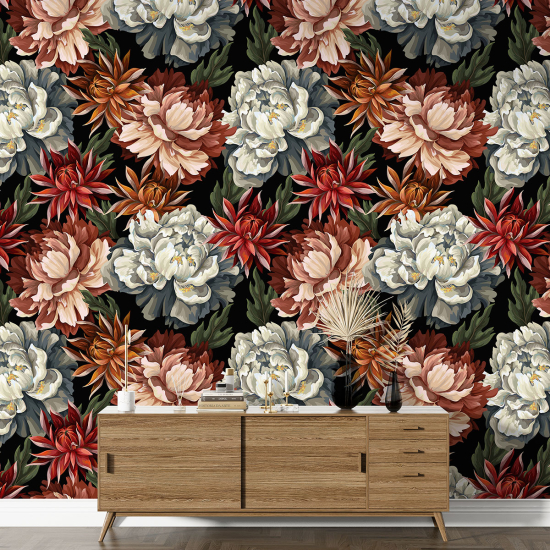 XL Wall Mural - Wallpaper - Floral pattern