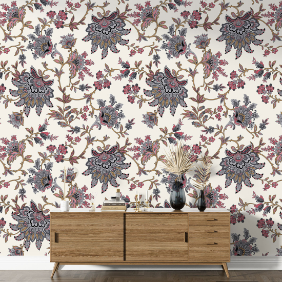 XL Wall Mural - Wallpaper - Floral pattern