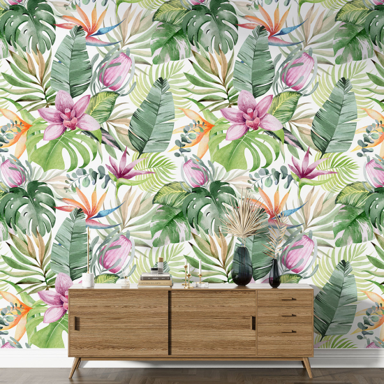 XL Wall Mural - Wallpaper - Tropical pattern