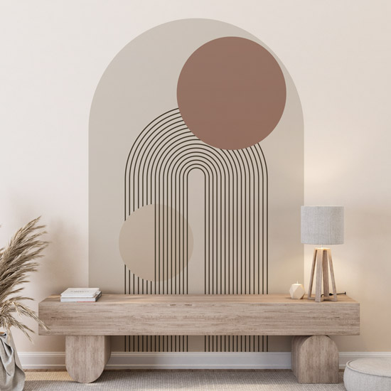 Arch Wall Sticker - Trendy Color